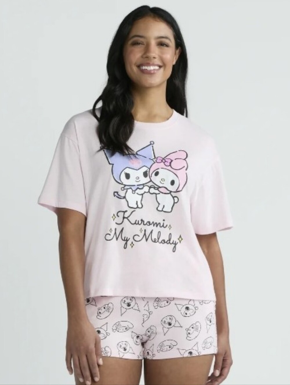 Hello Kitty Kuromi & My Melody Women's Plus Tee